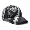 100% polyester zwarte honkbalpet